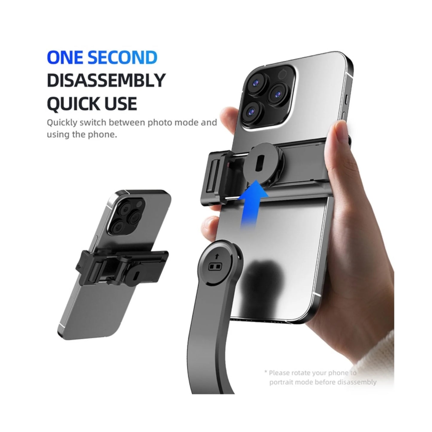 Foldable 360° Phone Selfie Tripod, with vertical and horizontal shooting support, Available now from xStore in Qatar.