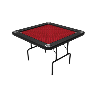 ‫طاولة الورق المربعة بتصميم أنيق، خشب عالي الجودة وأرجل معدنية متينة، حواف جلدية منحنية، قابلة للطي، لدي اكس ستور في قطر‬