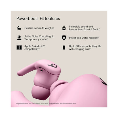 ‫احصل على سماعة بيتس فت من اكس ستور في قطر. إلغاء الضوضاء، مقاومة عرق IPX4، بطارية حتى ٣٠ ساعة. متوافقة مع Apple وAndroid.!