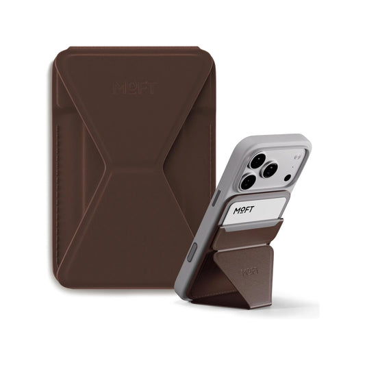 MOFT Magnetic Wallet Stand - MagSafe - Brownie, compatible with iPhone & MagSafe Phone cases, from xStore in Qatar.