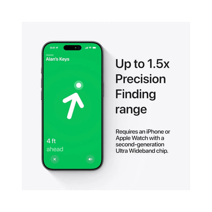 Apple AirTag (2nd Gen) - 4 pack, helps you track your items easily with the Find My app. TaMiMi Projects Qatar.