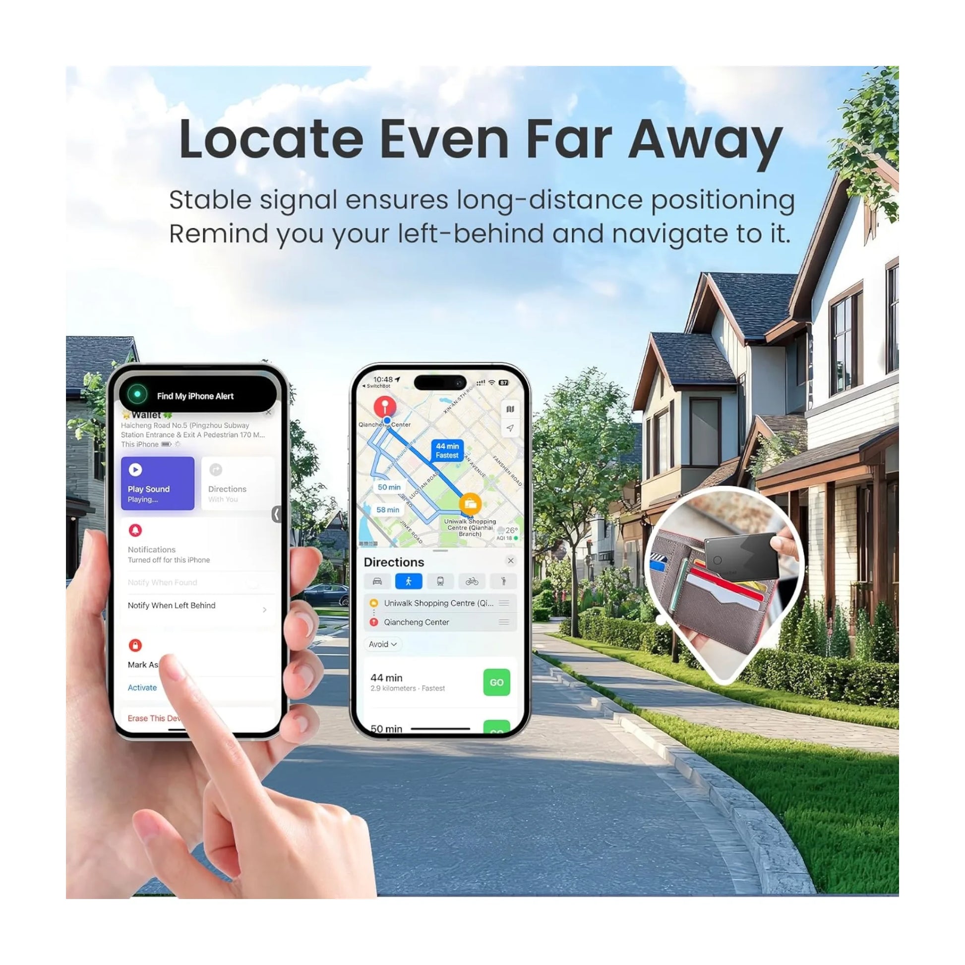 SwitchBot Wallet Tracker Card - Works with Apple Find My. Left-behind alerts help prevent losing your items. xStore Qatar.