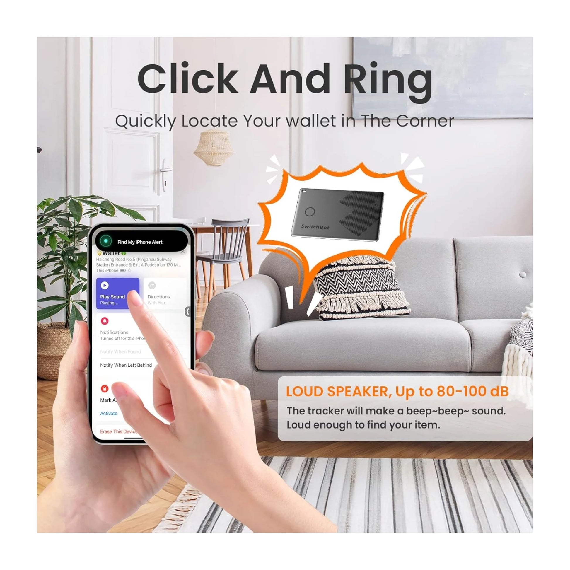 SwitchBot Wallet Tracker Card - Works with Apple Find My. Up to 3 years battery life. xStore in Qatar.