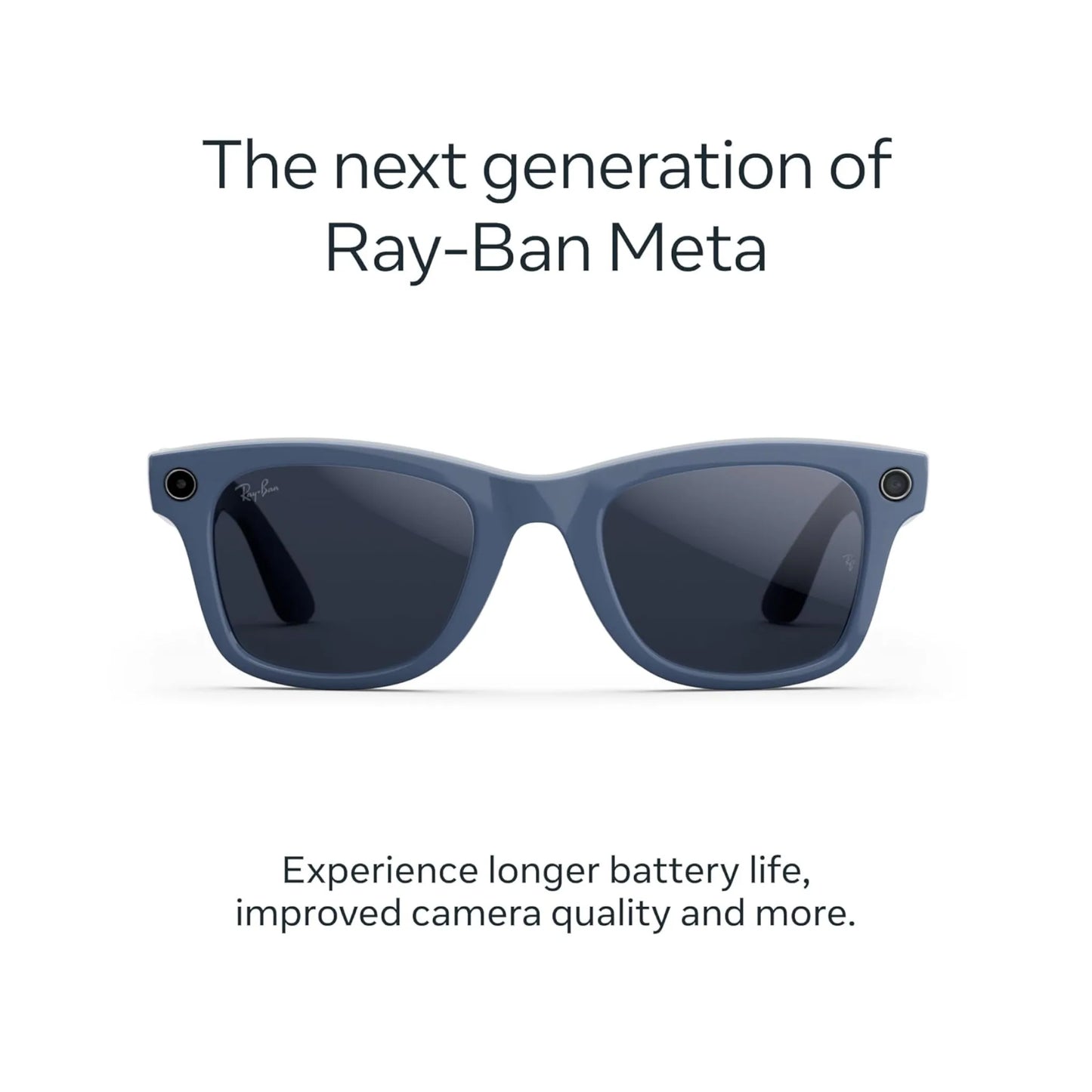 Ray-Ban Meta Wayfarer Gen 2 Shiny Cosmic Blue / Transitions Sapphire - Large