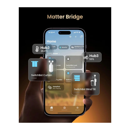 Get SwitchBot Hub 3 Smart Home Controller at xStore in Qatar, Supports Matter & IR for smart integration.