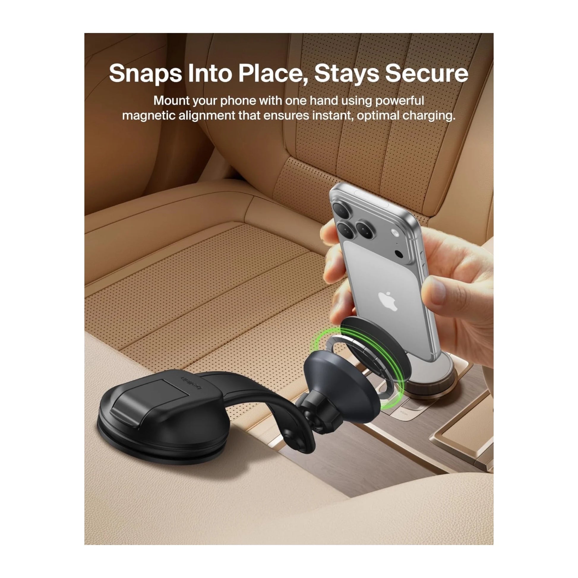 Belkin MagSafe Car Charger 15W from xStore in Qatar. Magnetic car charger with Qi2 & MagSafe support up to 15W. 