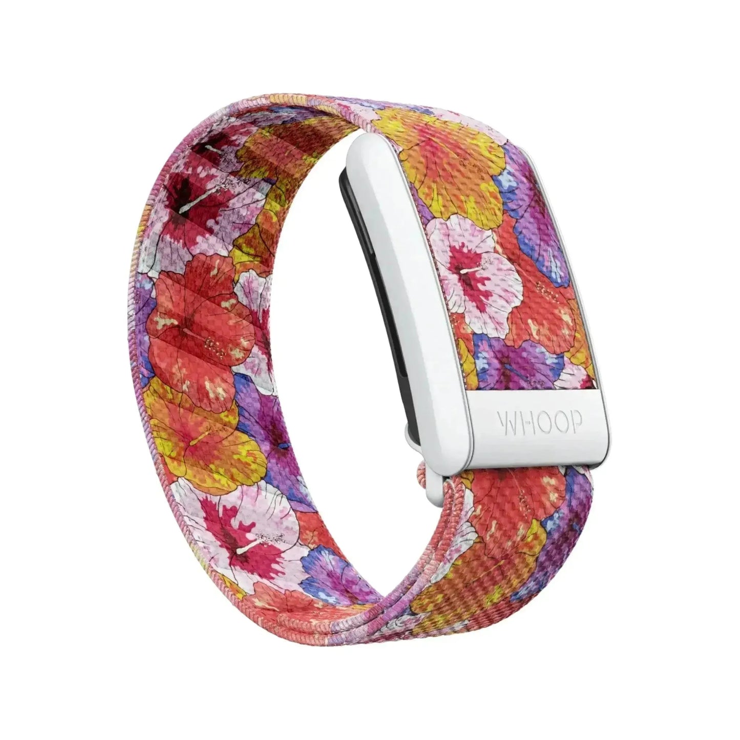 Hibiscus SuperKnit Band for Whoop, vibrant and durable knit band with a floral design, from xStore in Qatar.