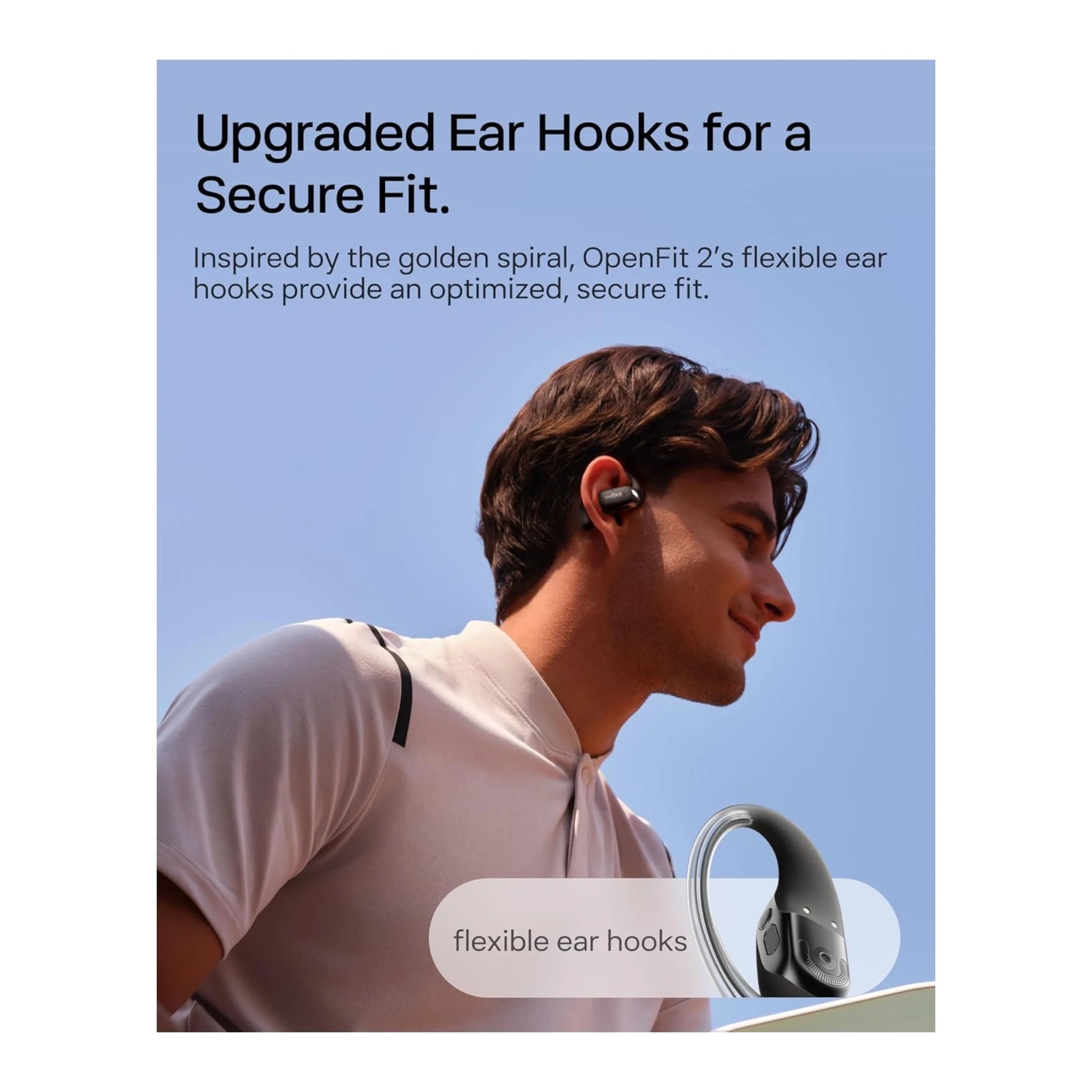 Get SHOKZ OpenFit 2+ in Black Available Now From xStore.qa in Qatar, Up to 11 hours of playtime, 48 hours.