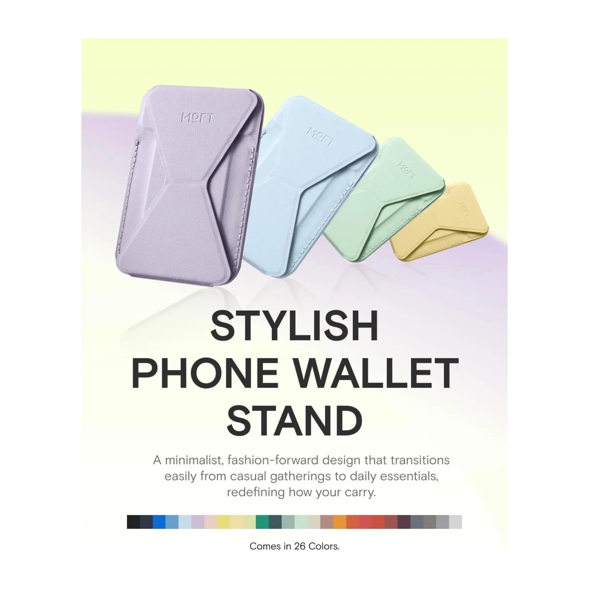 ‫احصل علي مسكة وستاند ومحفظة من شركة موفت من اكس ستور في قطر وبأفضل سعر. مصنوعة من جلد عالي الجودة تدعم ماج سيف. اطلب اونلاين