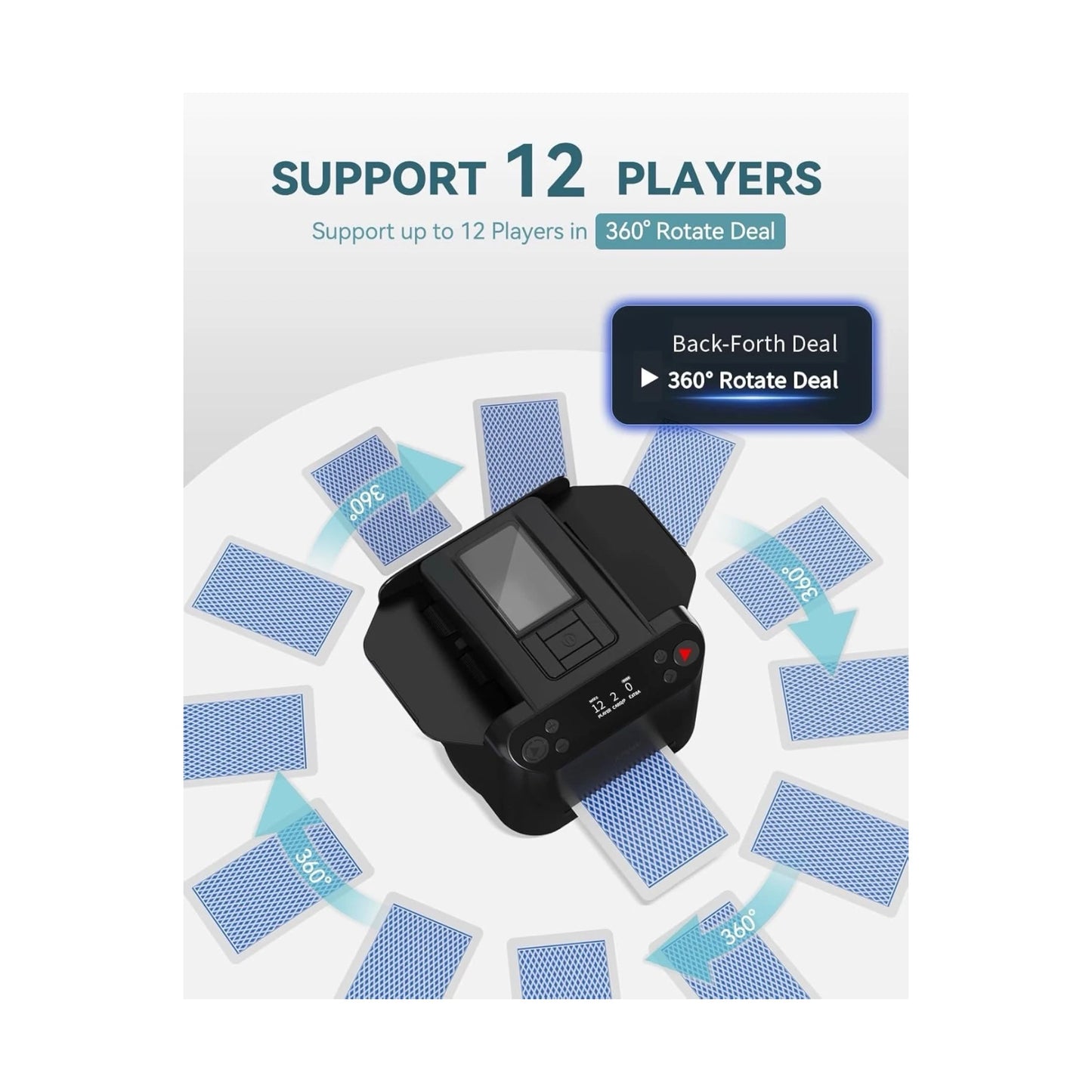 KPAW 2-in-1 Automatic Card Shuffler & Dealer, Combines automatic shuffling & dealing, Available Now From xStore.qa in Qatar. 