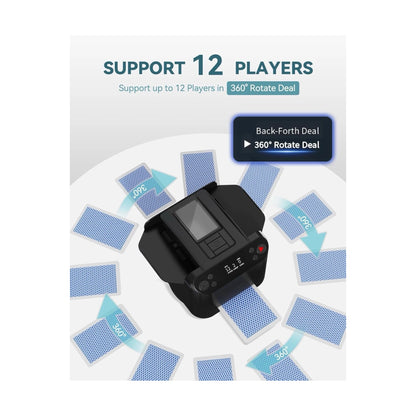 KPAW 2-in-1 Automatic Card Shuffler & Dealer, Combines automatic shuffling & dealing, Available Now From xStore.qa in Qatar. 