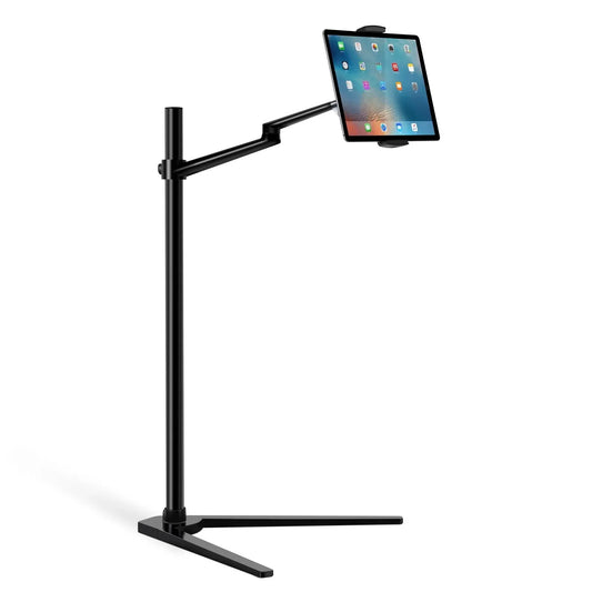 Phone & Tablet Floor Stand, adjustable and stable for hands-free use and optimal viewing height, from xStore in Qatar.