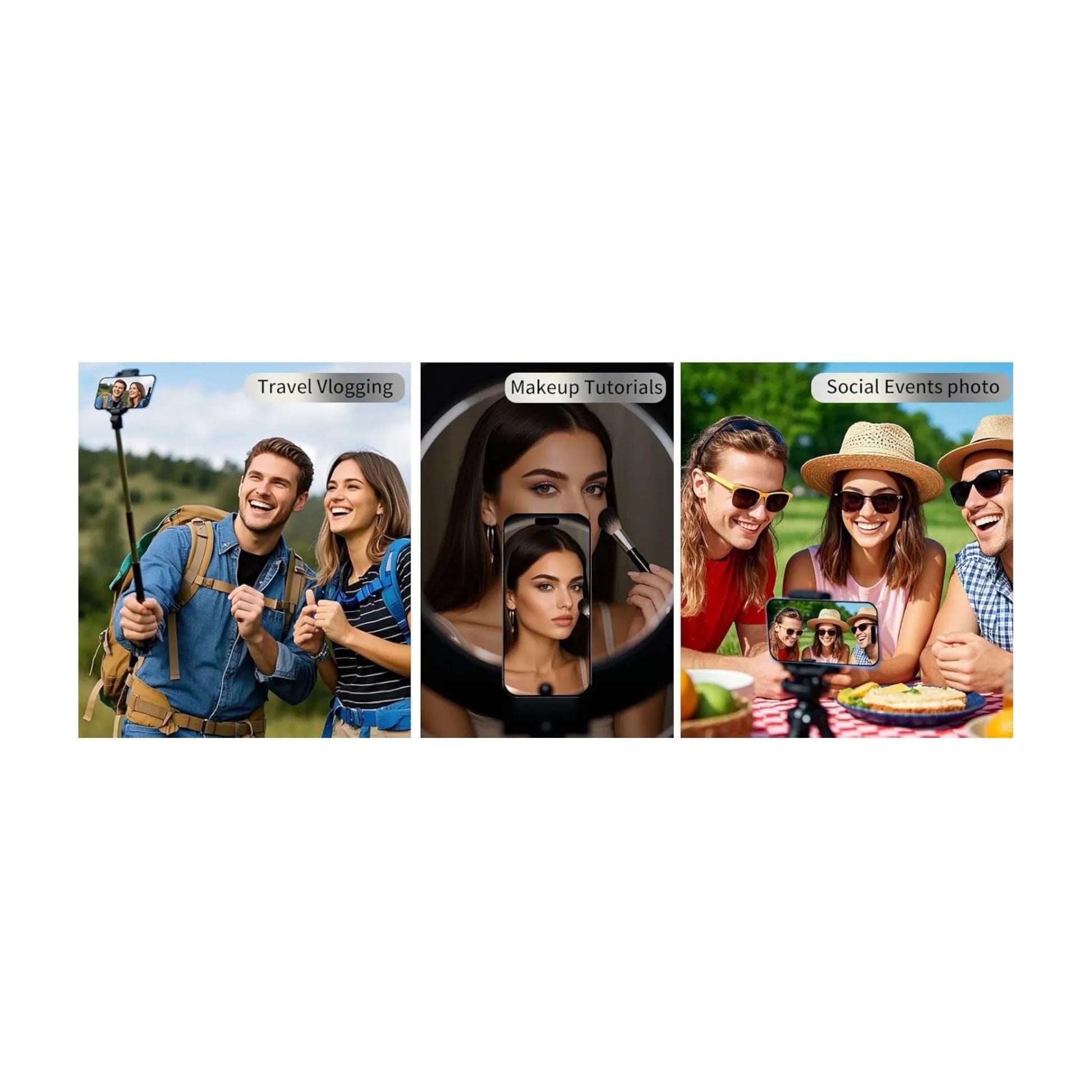 Get Magnetic selfie screen for rear camera, compatible with iPhone & Android, available now from xStore.qa in Qatar. 