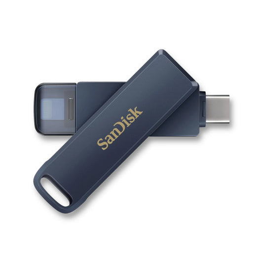 SanDisk iXpand Flash Drive Lightning & Type-C - 256GB - for iPhone, iPad Pro, Mac, and Type C devices. at xStore.qa in Qatar.