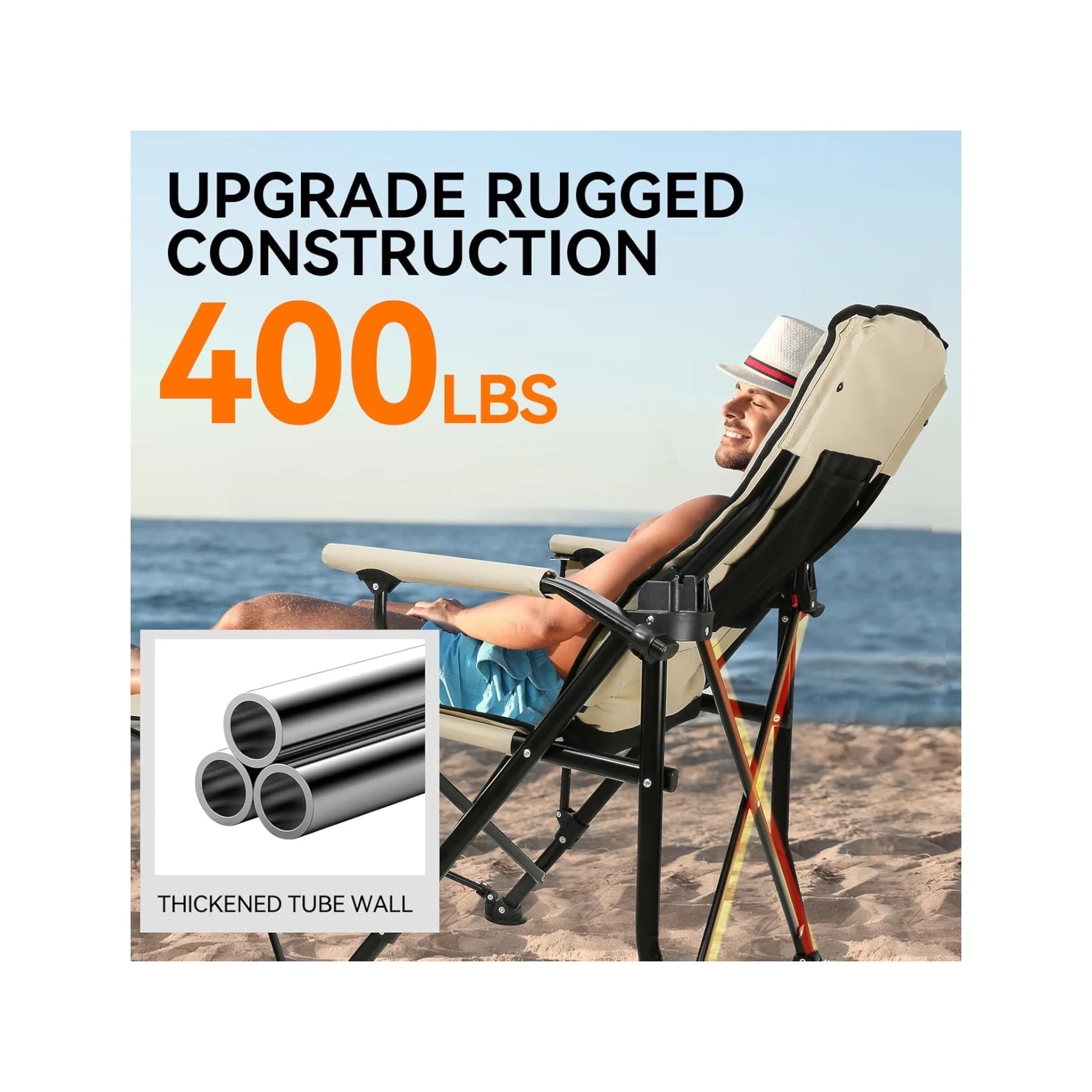 ‫احصل على كرسي التخييم من اكس ستور فى قطر. تصميم مبطن مع مسند ظهر قابل للتعديل ومسند قدم وحامل أكواب. سهل الطي والحمل. 