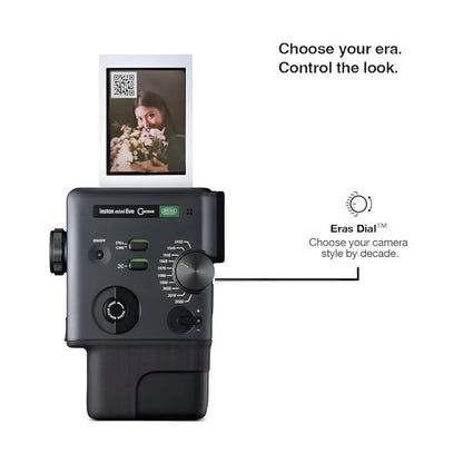 Fujifilm Instax Mini Evo Cinema Instant Camera, 1.54-inch color LCD screen for previewing shots & adjusting settings easily.