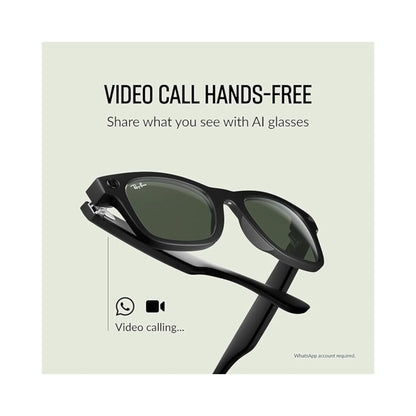 Ray-Ban Meta Wayfarer - Matte Black / Polar Gradient Graphite - Large