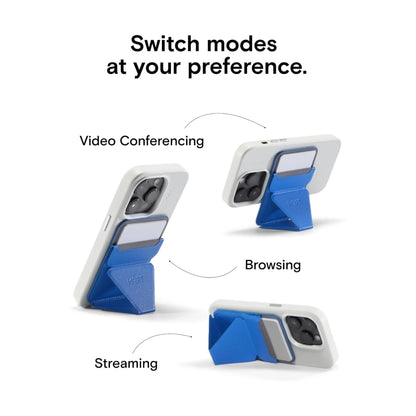 ‫احصل علي مسكة وستاند ومحفظة من شركة موفت من اكس ستور في قطر وبأفضل سعر. مصنوعة من جلد عالي الجودة تدعم ماج سيف. 