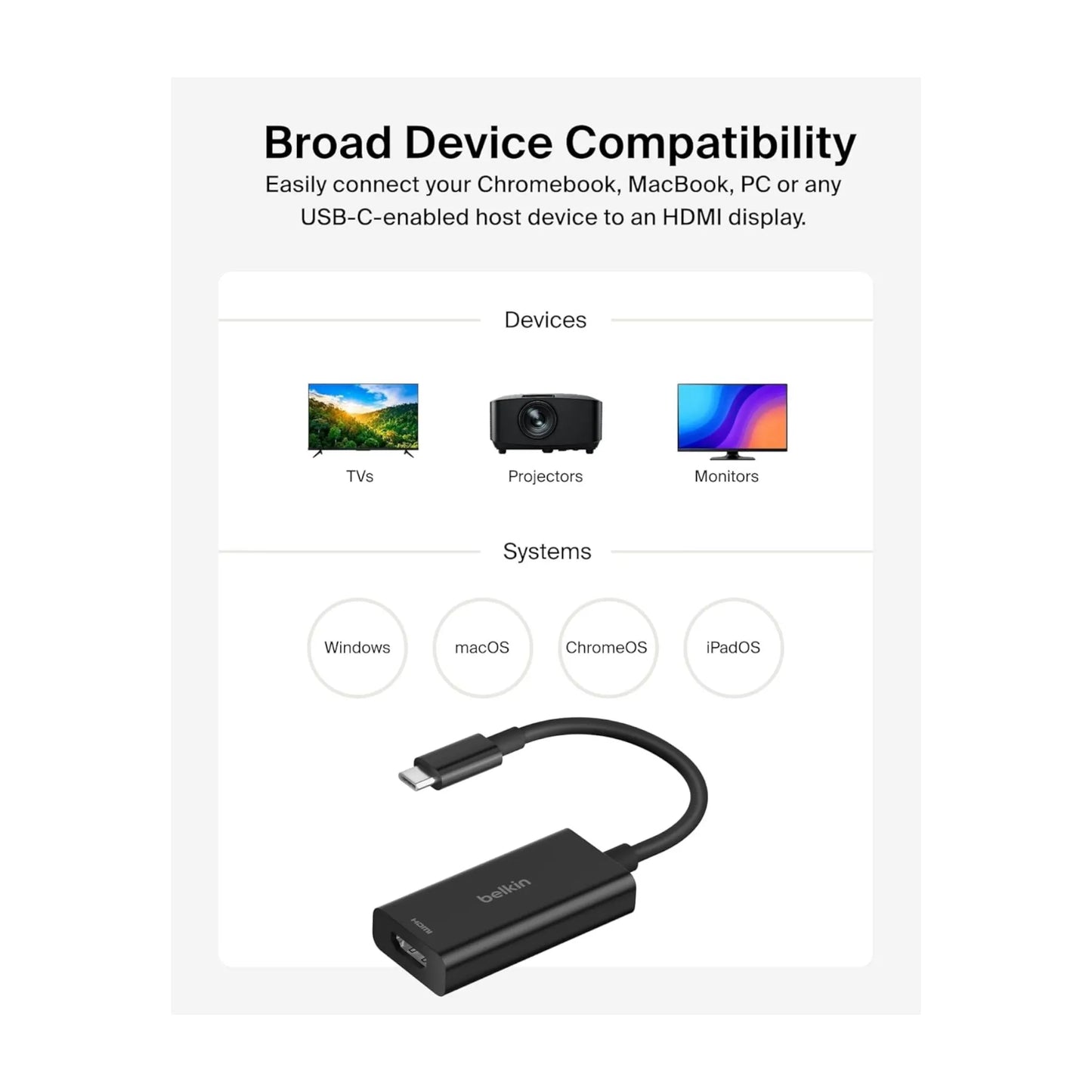 Belkin USB-C to HDMI Adapter 8K