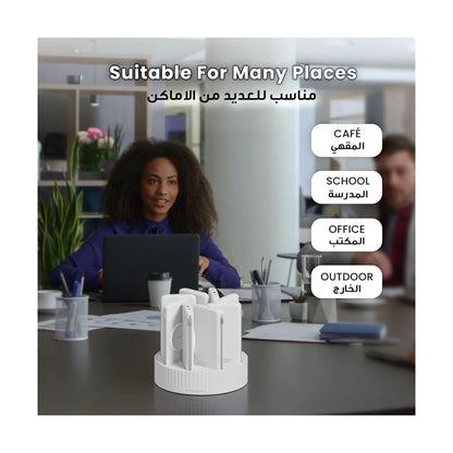 Powerology 8 in 1 Power bank Station MagSafe compatible, efficient & portable solution for multiple devices, at xStore in Qatar.