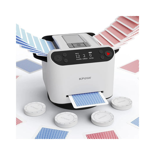 KPAW 2-in-1 Automatic Card Shuffler & Dealer, Combines automatic shuffling and dealing, available now at xStore.qa in Qatar.