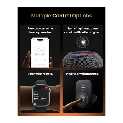 Get SwitchBot Hub 3 Smart Home Controller at xStore in Qatar, Supports Matter & IR for smart integration.