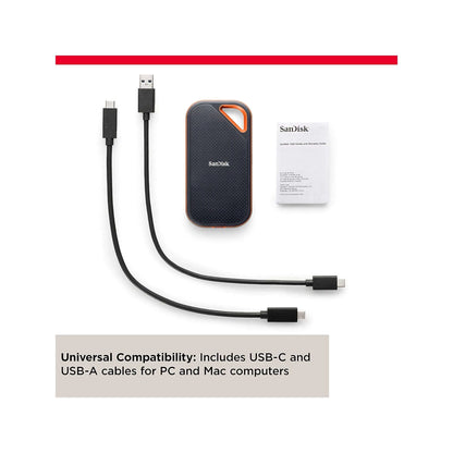 SanDisk Sandisk Extreme Pro portable SSD 2TB, 256-bit AES hardware encryption for security. from xStore.qa in Qatar.