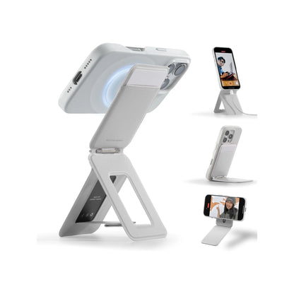 Get MOFT Phone Tripod Stand - Magsafe at xStore in Qatar, comfort on any surface, Precise angle adjustment for multi-scenario.