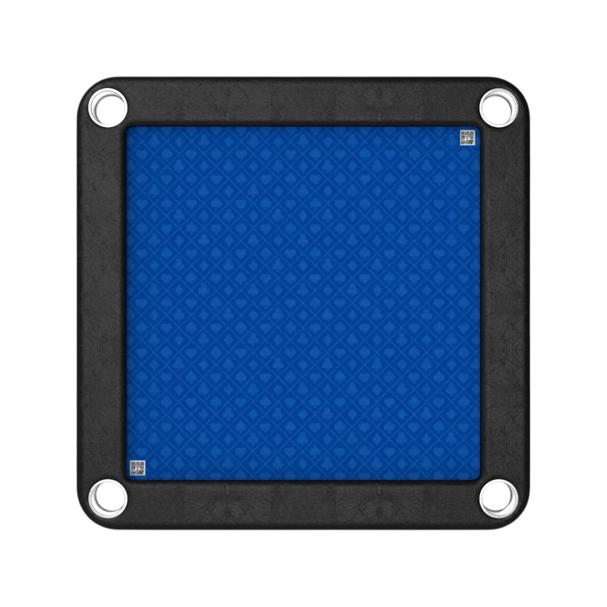 Square playing card table, folding legs, handcrafted, quality materials, cup holders, spill-proof surface, from xStore in Qatar.