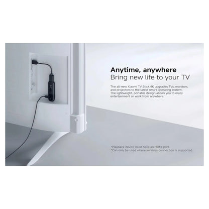 Xiaomi TV Stick 4K (2nd Gen) with Google TV from xStore in Qatar. Supports Dolby Vision & Dolby Atmos for cinematic.