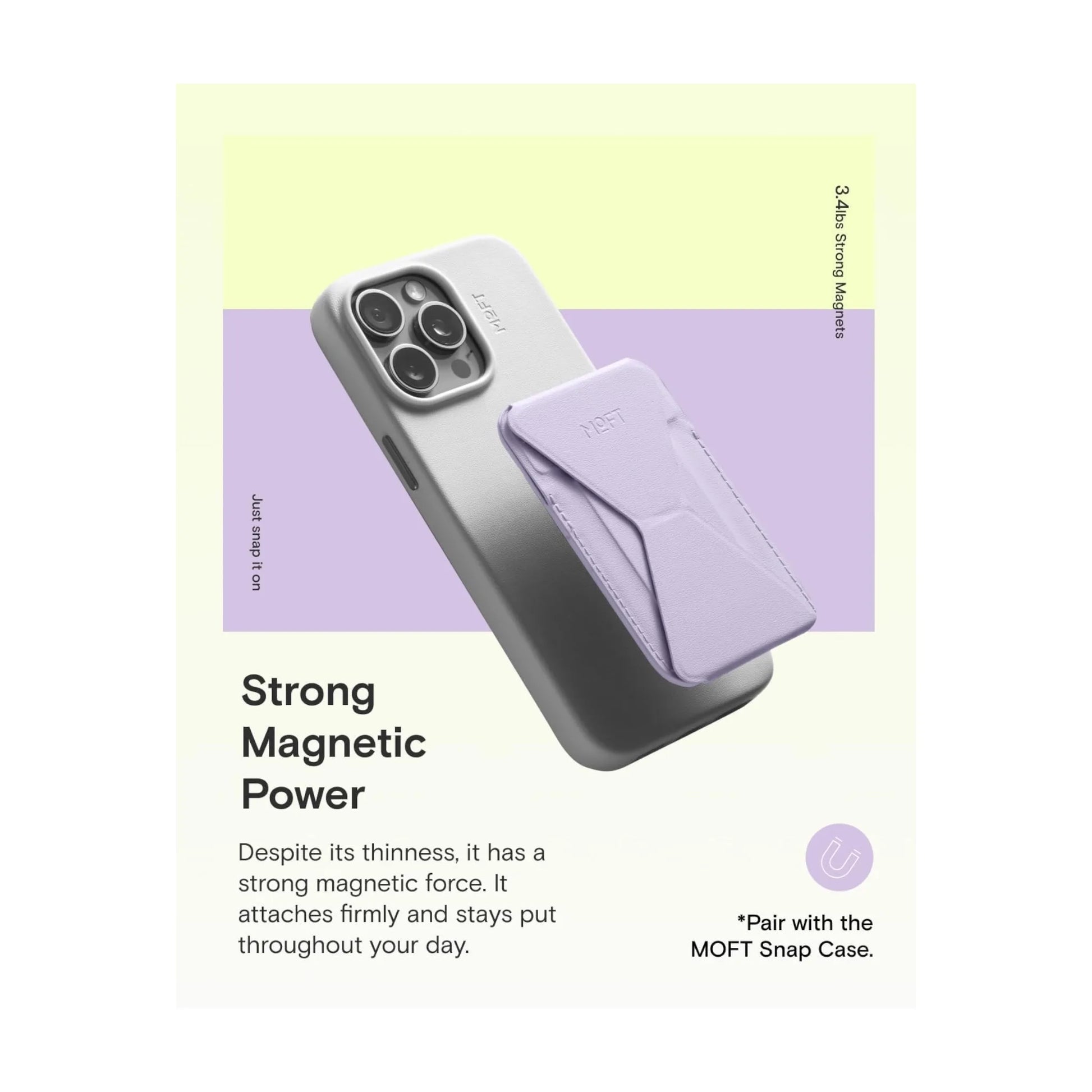 Get MOFT Magnetic Wallet Stand - MagSafe in Peony, comfort on any surface. Available Now From xStore in Qatar.