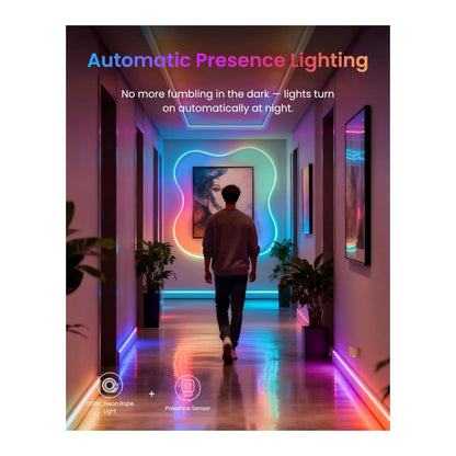 Get SwitchBot RGBIC Neon Rope Light 5M from xStore in Qatar, allows multiple colors simultaneously with dynamic effects.