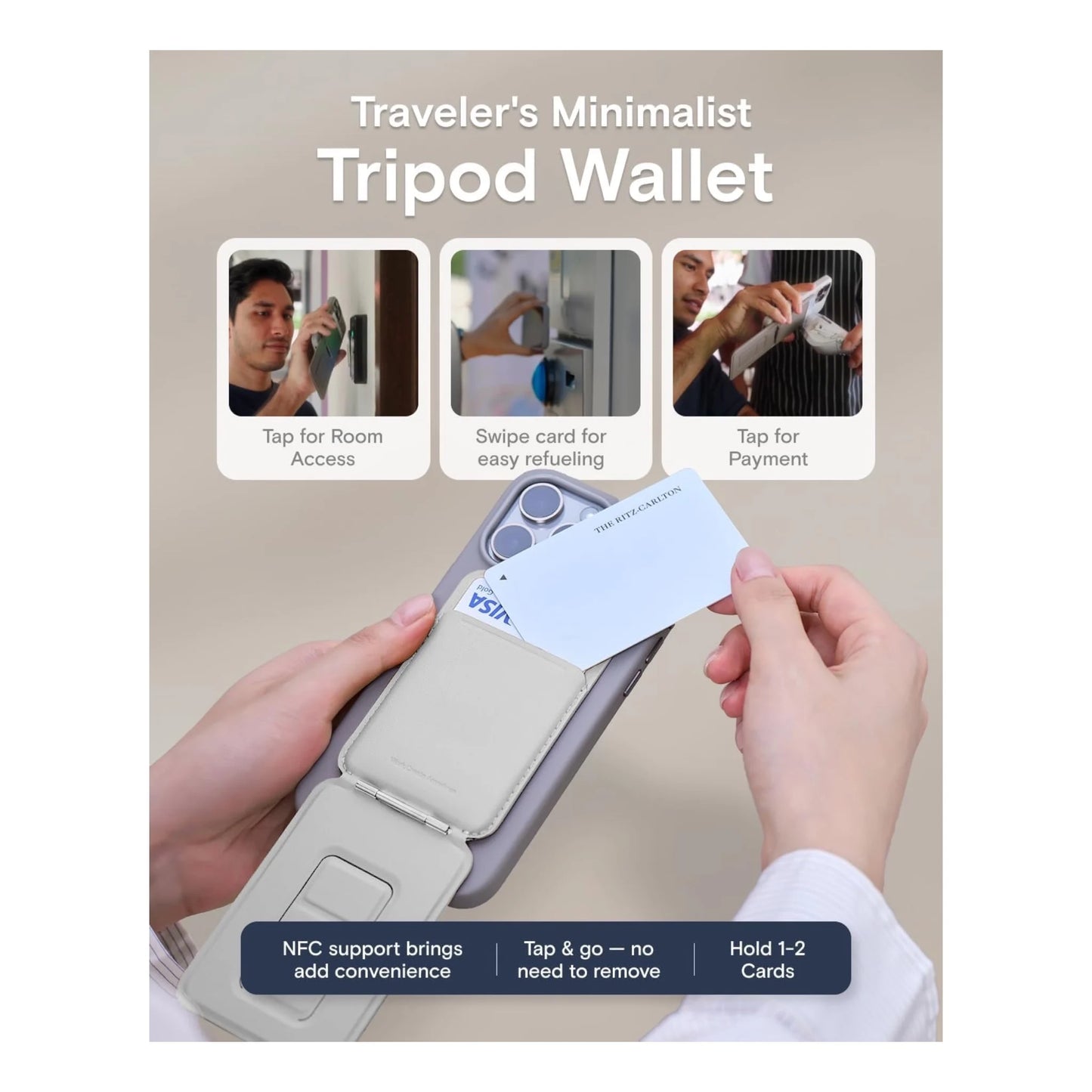 Get MOFT Phone Tripod Stand - Magsafe at xStore in Qatar, comfort on any surface, Precise angle adjustment for multi-scenario.