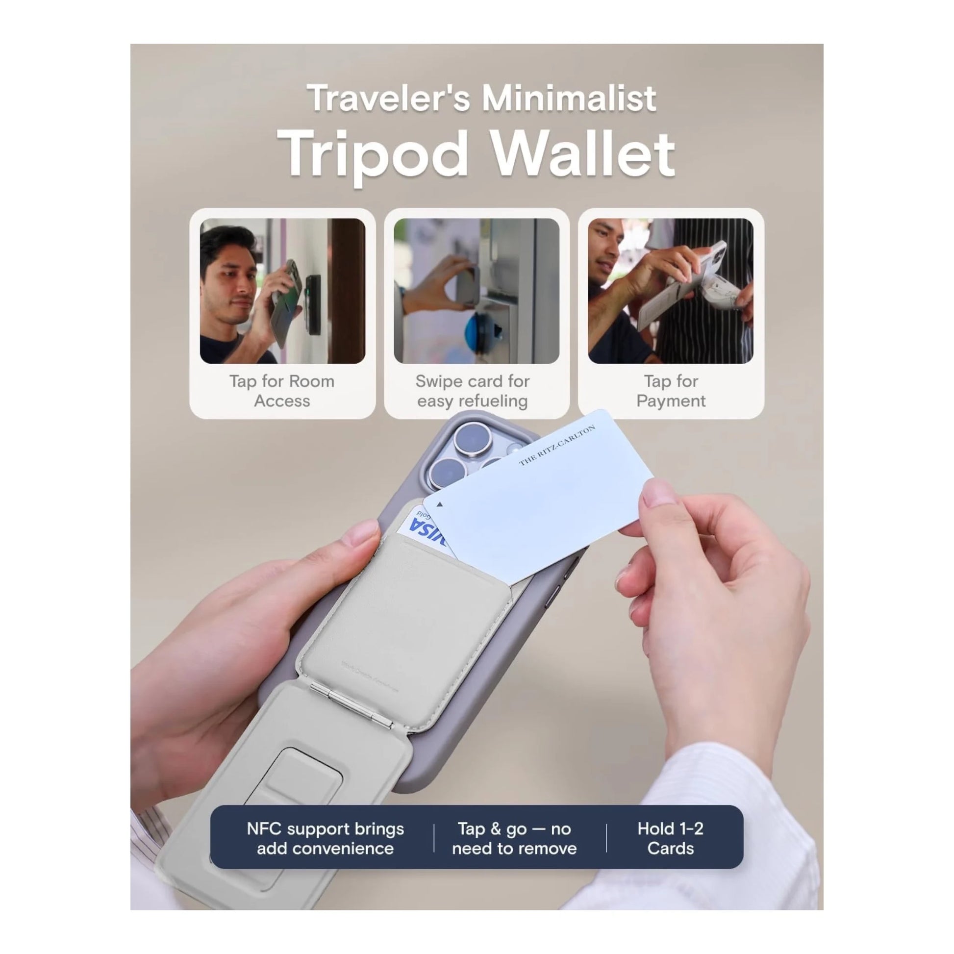 Get MOFT Phone Tripod Stand - Magsafe at xStore in Qatar, comfort on any surface, Precise angle adjustment for multi-scenario.