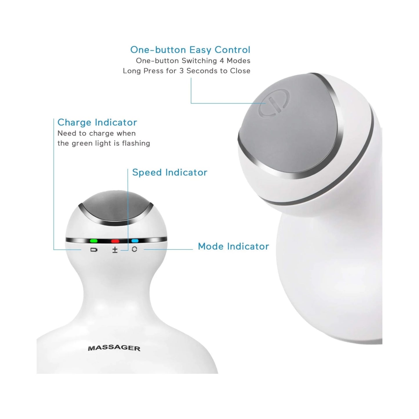 Portable Electric Scalp & Body Massager, massager designed to relieve stress and promote relaxation. available at xStore in Qatar.