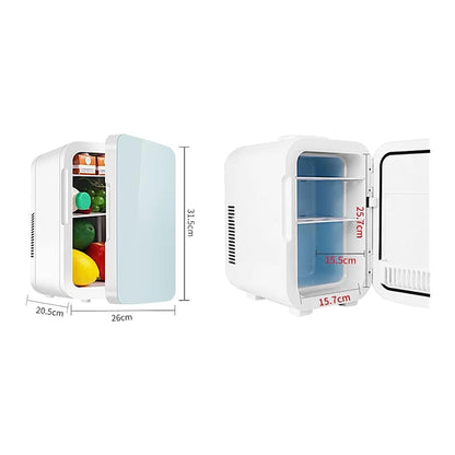 Portable Mini Fridge - Cooling & Heating, 8L capacity for drinks, food, and cosmetics, Available Now From xStore.qa in Qatar. 