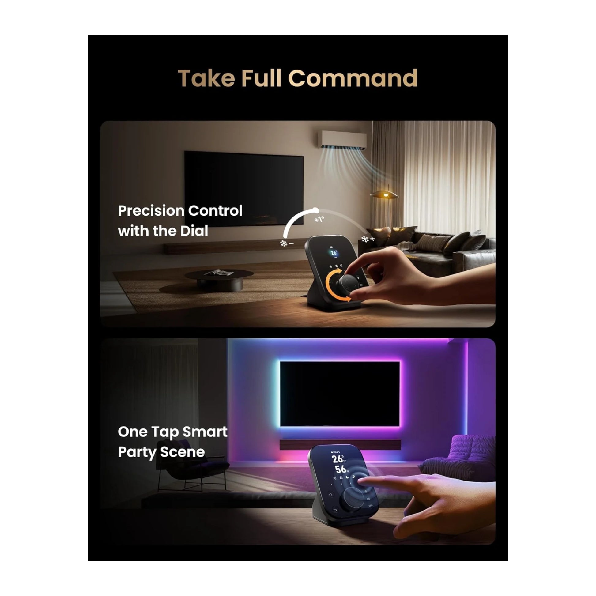 SwitchBot Hub 3 Smart Home Controller at xStore Qatar, Supports Matter & IR for smart integration. Control AC, TV, lights & more.