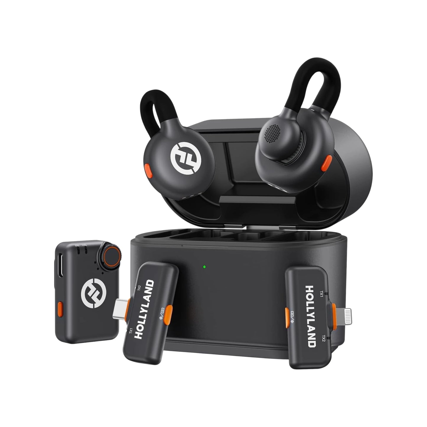 Hollyland Lark M2S Ultimate Combo Mic, Includes 3 receivers (Camera + USB-C + Lightning). xStore in Qatar.