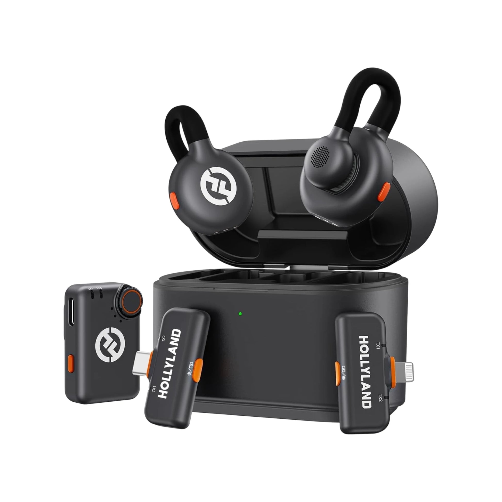 Hollyland Lark M2S Ultimate Combo Mic, Includes 3 receivers (Camera + USB-C + Lightning). xStore in Qatar.