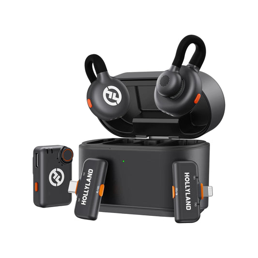 Hollyland Lark M2S Ultimate Combo Mic, Includes 3 receivers (Camera + USB-C + Lightning). xStore in Qatar.