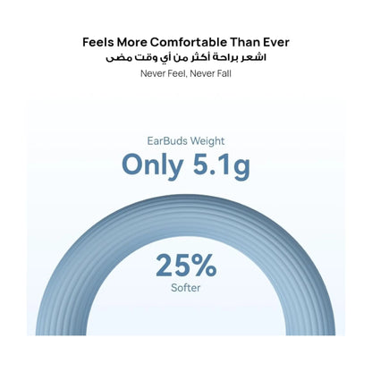 ‫احصل على سماعة هواوي FreeClip 2 من اكس ستور في قطر. تصميم Open-Ear مريح، بطارية حتى ٣٨ ساعة، مكالمات واضحة، مقاومة IP57. 