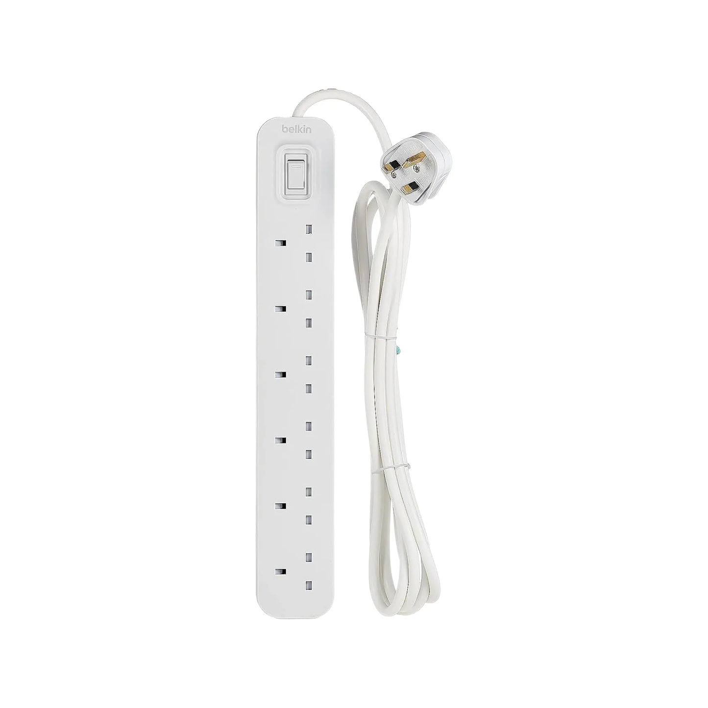 1. Belkin 6 outlet power extension strip with 3m cable and on/off switch, ideal for home and office use from xStore in Qatar.
