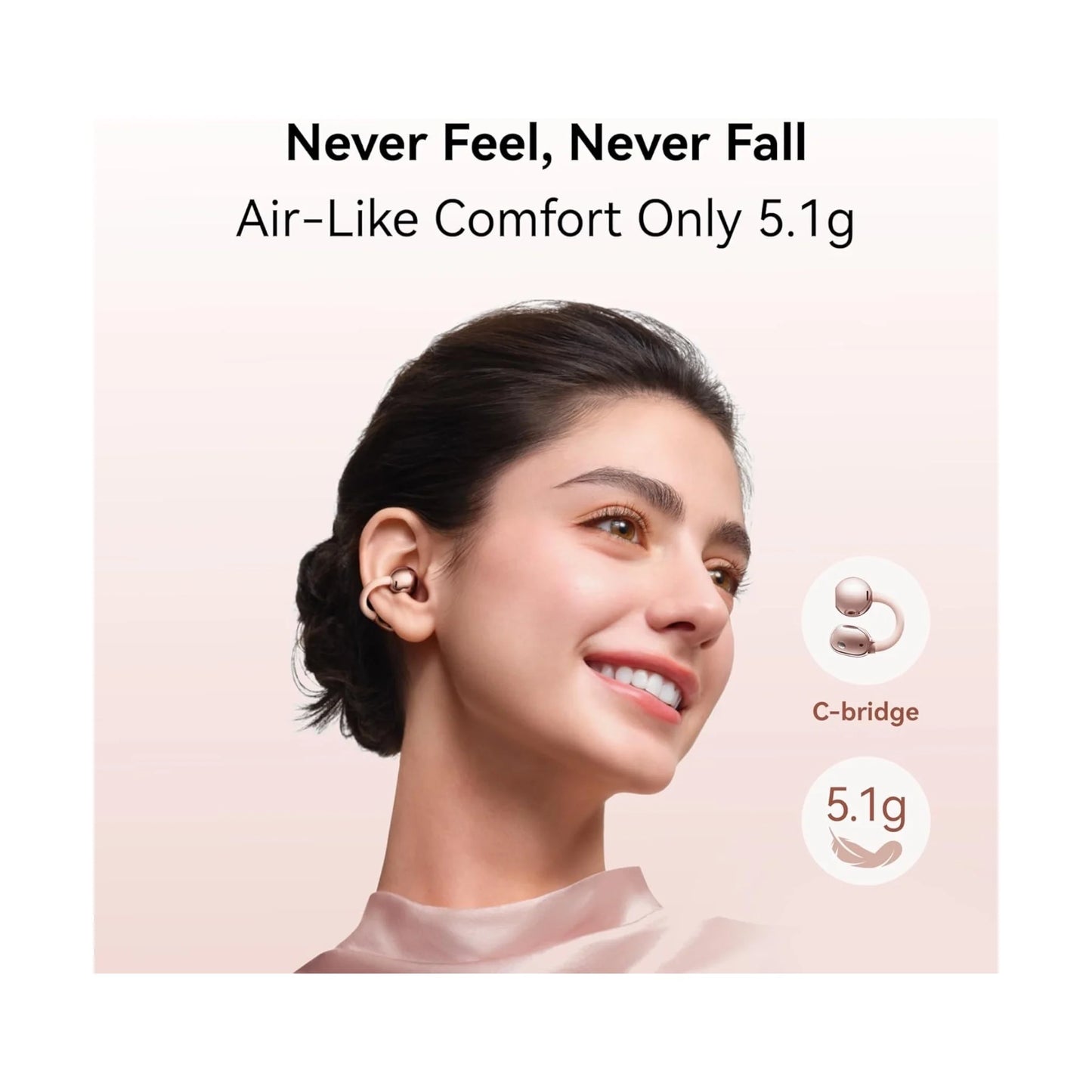 Get HUAWEI FreeClip 2 From xStore in Qatar, with a comfortable open-ear design, Advanced AI call noise cancellation.