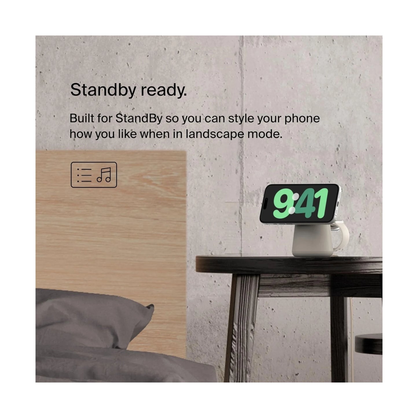 قاعدة شحن بيلكن مع ستاند للايفون والساعة