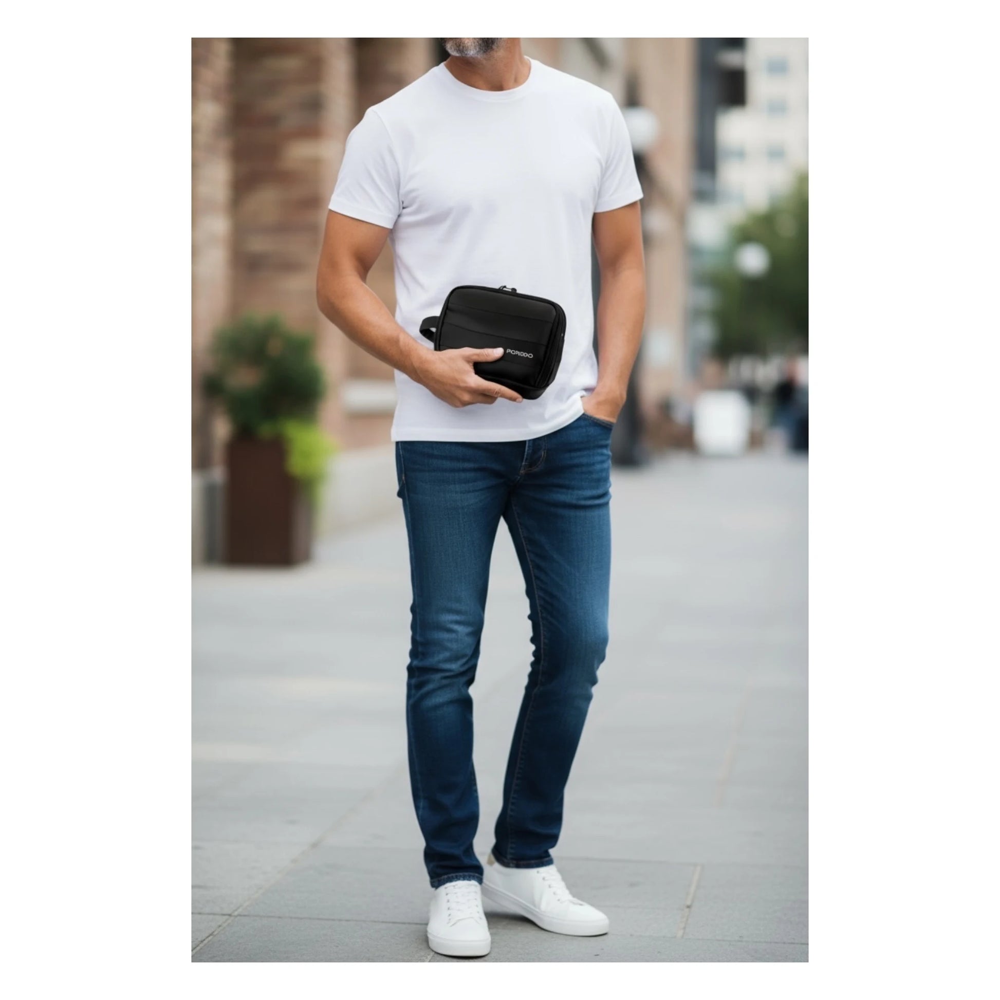 ‫احصل على شنطة بورودو من اكس ستور في قطر. لتنظيم الإكسسوارات والكيابل. مقاومة للماء، تصميم عملي للسفر والعمل.