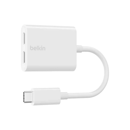 Belkin USB-C Audio & Charge Adapter at xStore in Qatar. Supports up to 60W Power Delivery fast charging. For iPhone, iPad & Android.