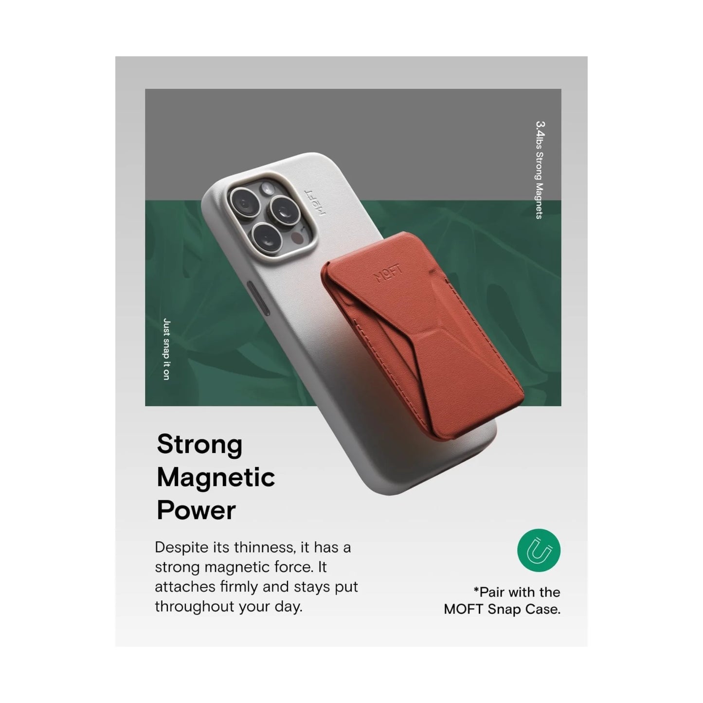 ‫احصل علي مسكة وستاند ومحفظة من شركة موفت من اكس ستور في قطر وبأفضل سعر. مصنوعة من جلد عالي الجودة تدعم ماج سيف. 