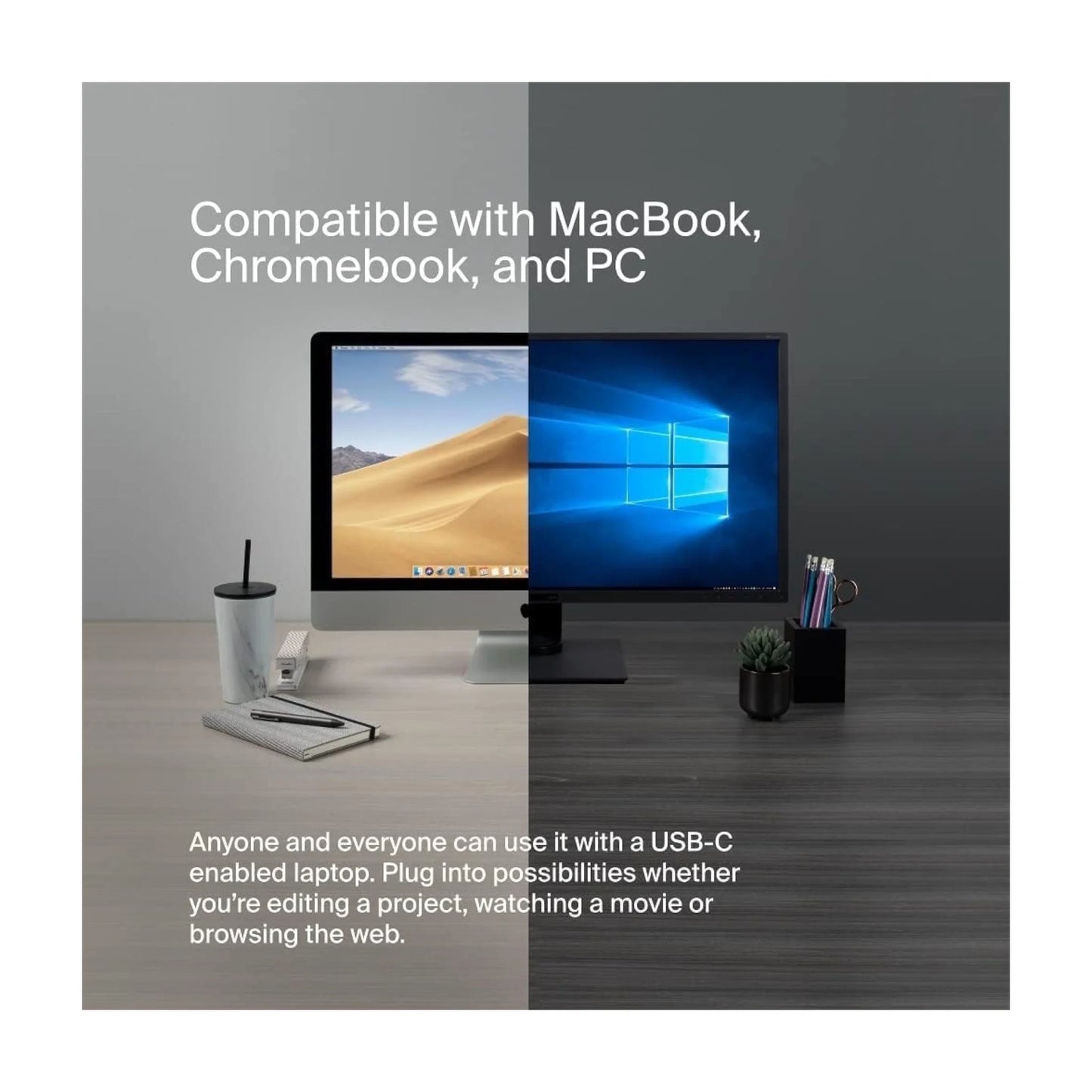 ‫وصلة بيلكن USB-C ٧ منافذ
