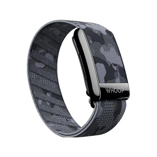 Stealth Camo SuperKnit Band for Whoop, durable and stylish camo-patterned knit band, from xStore in Qatar.