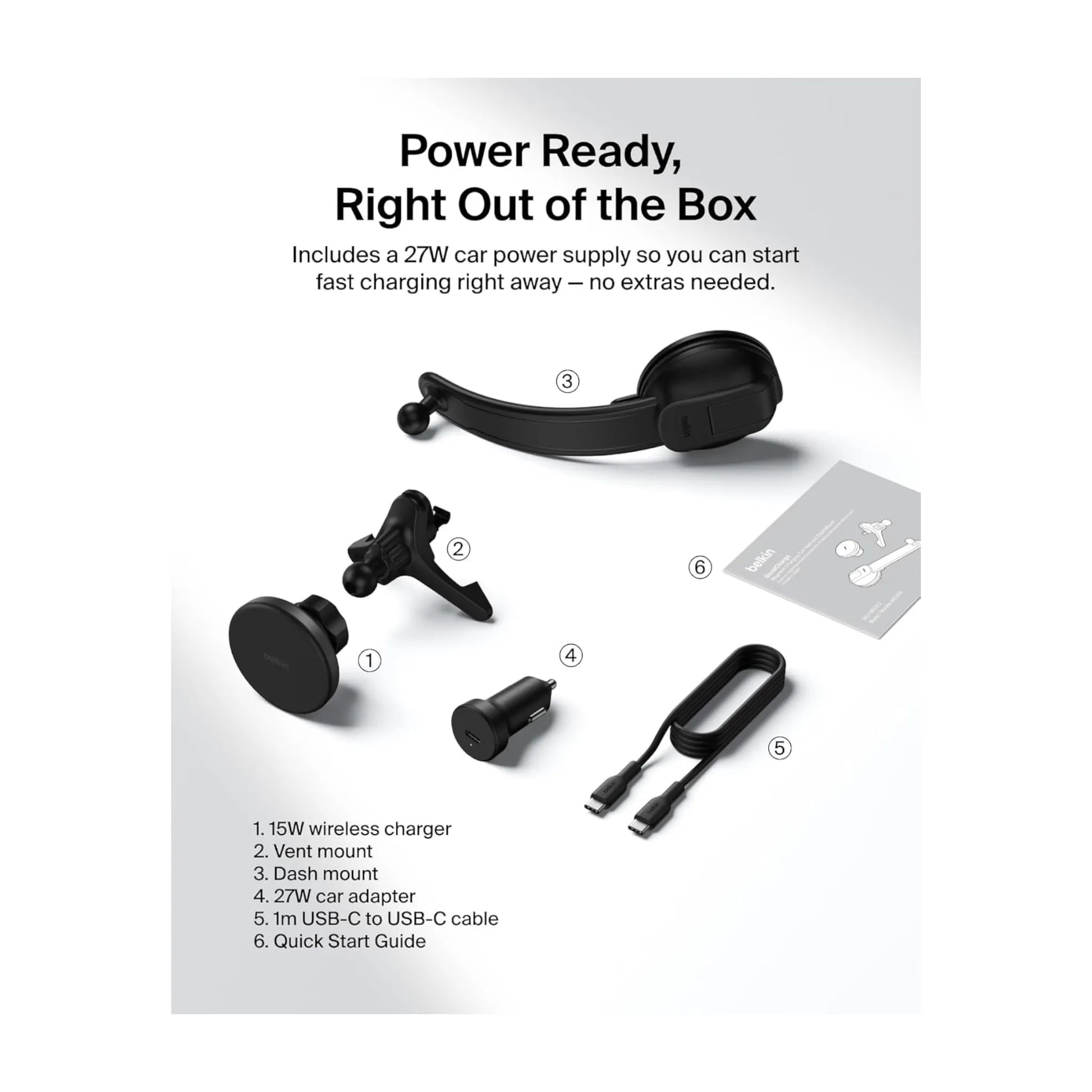 Belkin MagSafe Car Charger 15W from xStore in Qatar. Magnetic car charger with Qi2 & MagSafe support up to 15W. 